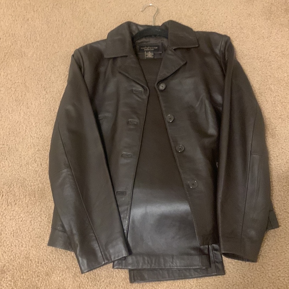 Leather 2 piece set